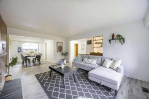 Kitchen and Dining Area - 2418 Warrenton Ave Coquitlam - Open Layout Living Space