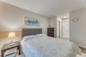 North Vancouver condo for sale Lower Lonsdale primary bedroom dresser area