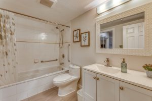 North Vancouver condo for sale Lower Lonsdale bathroom second angle