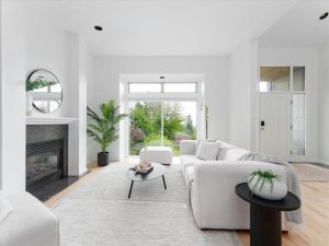 Architectural detail of 3965 Braemar Place, Upper Lonsdale North Vancouver home listed by Parham Baghaie, Cheng Parham Realty Group.