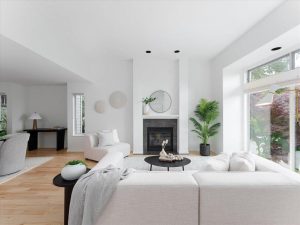 Entry foyer of 3965 Braemar Place, Upper Lonsdale North Vancouver home listed by Parham Baghaie, Cheng Parham Realty Group.