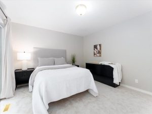 Master bedroom of 3965 Braemar Place, Upper Lonsdale North Vancouver home listed by Parham Baghaie, Cheng Parham Realty Group.